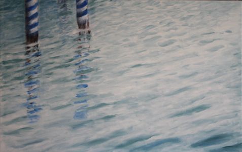 2017, 90 x 110 cm
Öl auf Leinwand Gibigiana, zitterndes Licht