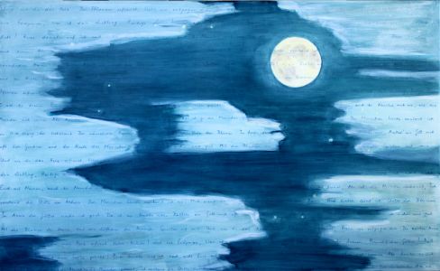 2011, 80 x 130 cm Luna, Da ich ein Knabe war